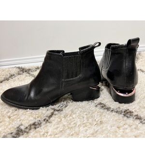 black ankle boots